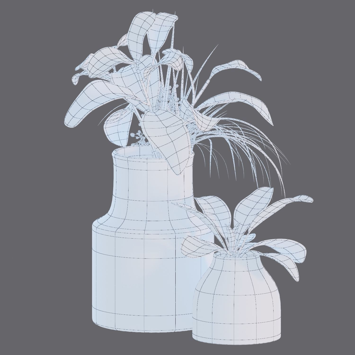 Set of plants 04 3D model_3