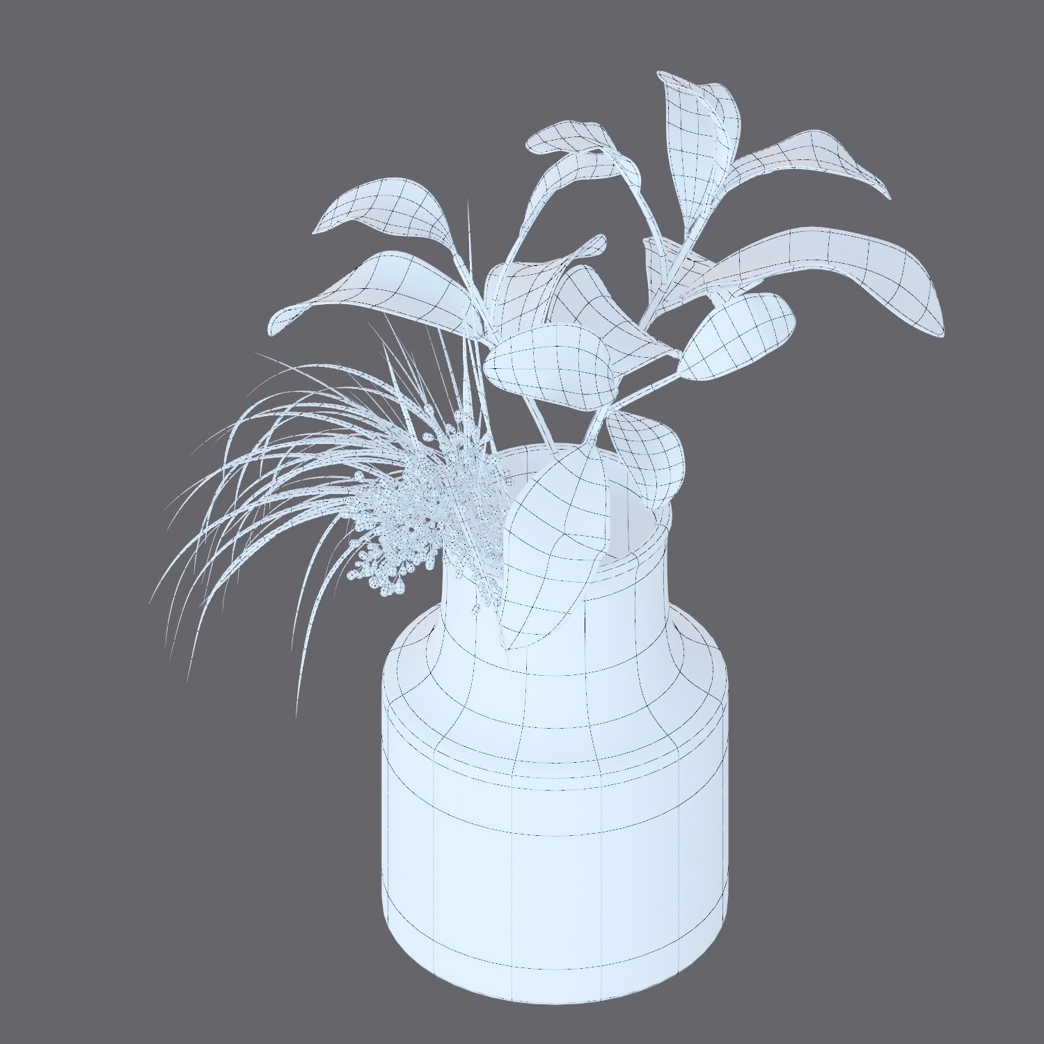 Set of plants 04 3D model_11