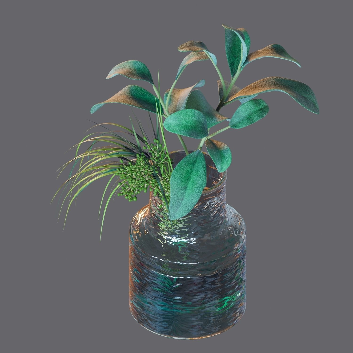 Set of plants 04 3D model_10