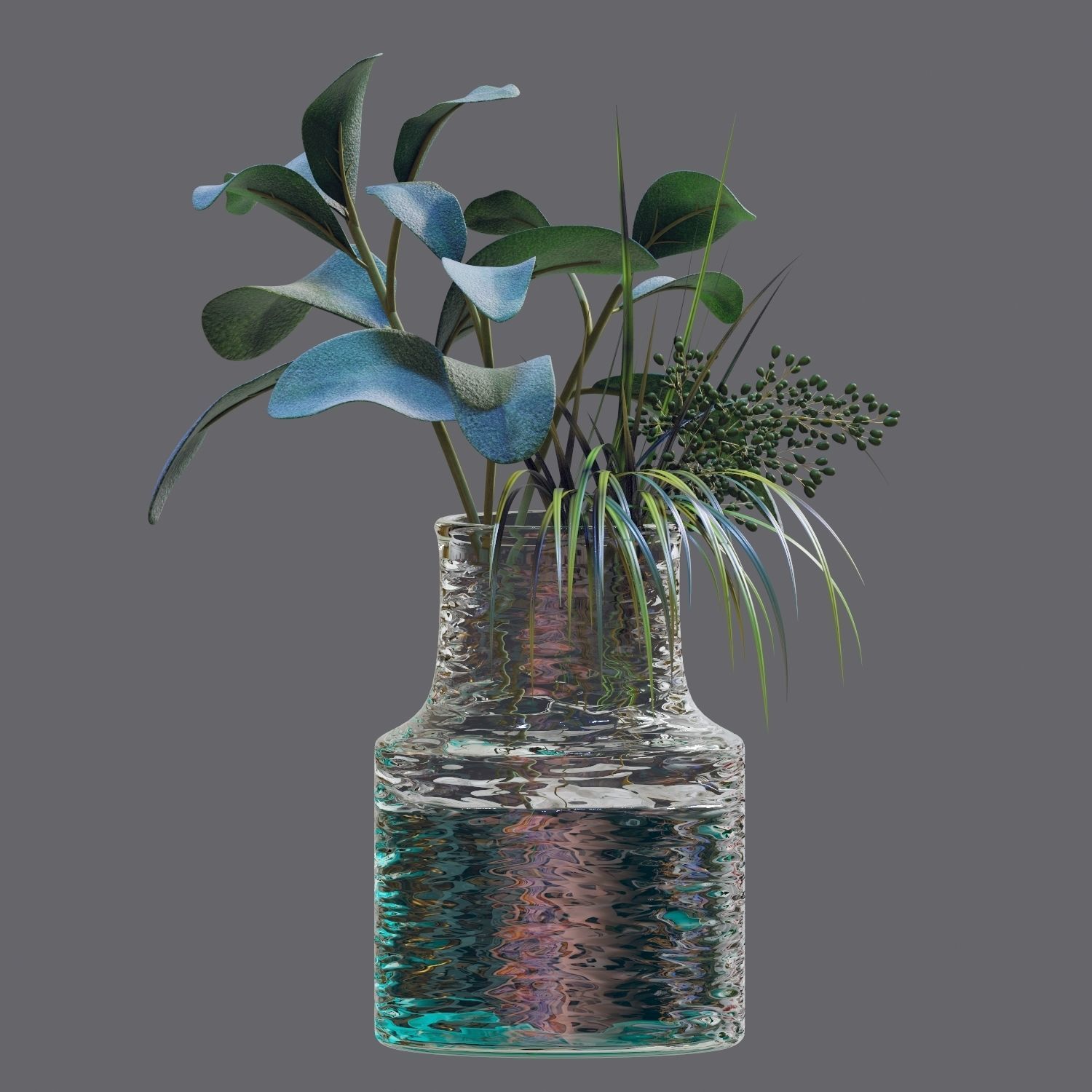 Set of plants 04 3D model_4