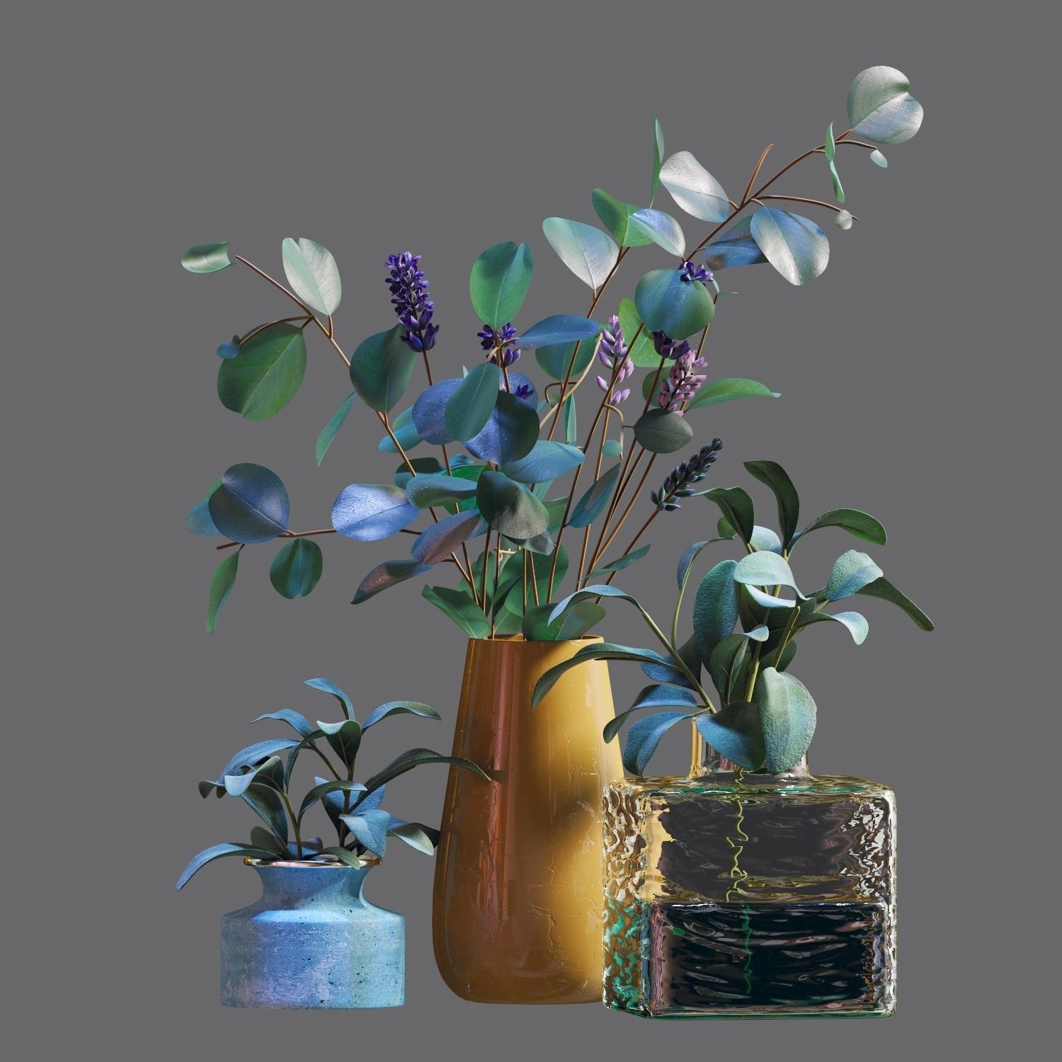 Set of plants 05 3D model_13
