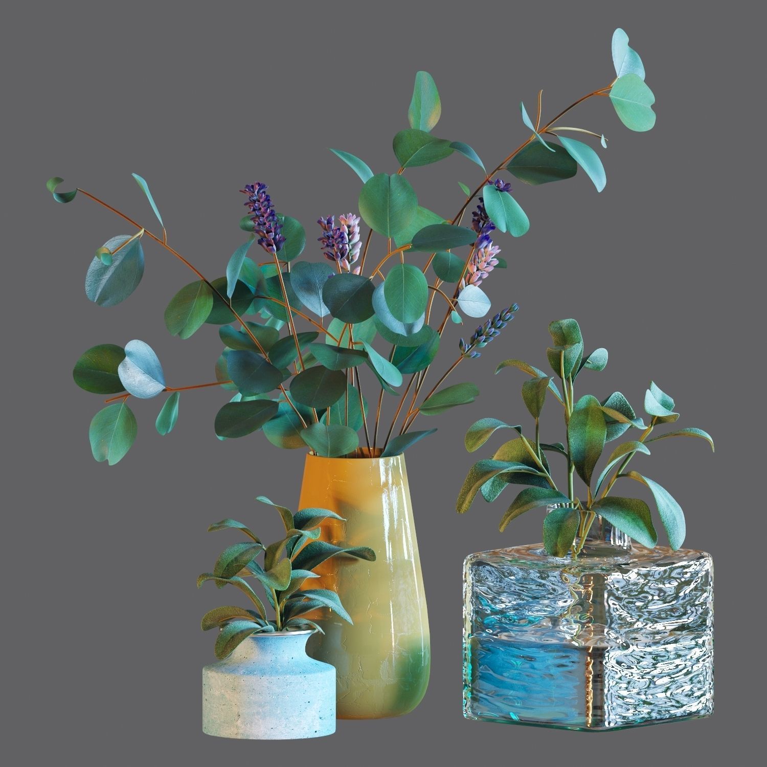 Set of plants 05 3D model_14