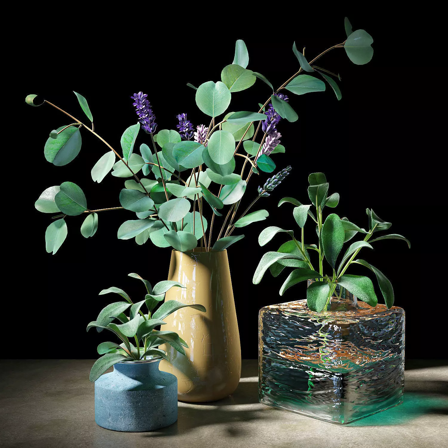 Set of plants 05 3D model_0