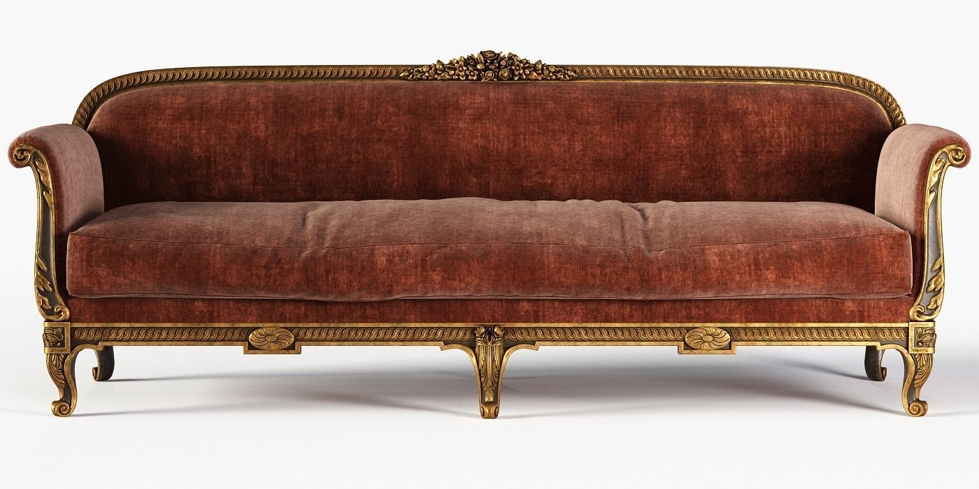 Antique Sofa 3D model_1