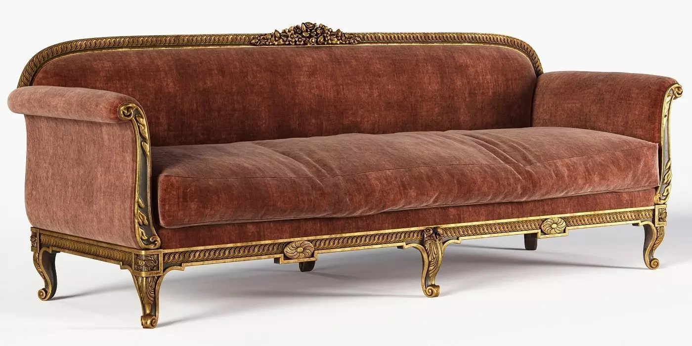 Antique Sofa 3D model_0