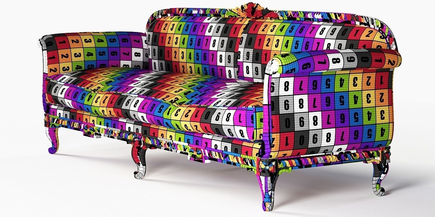 Antique Sofa 3D model_5