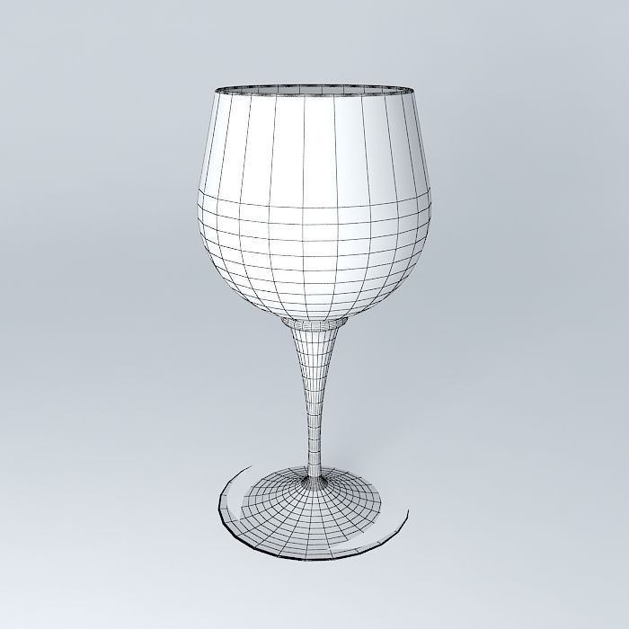 wineglass wine glass Free 3D model_3