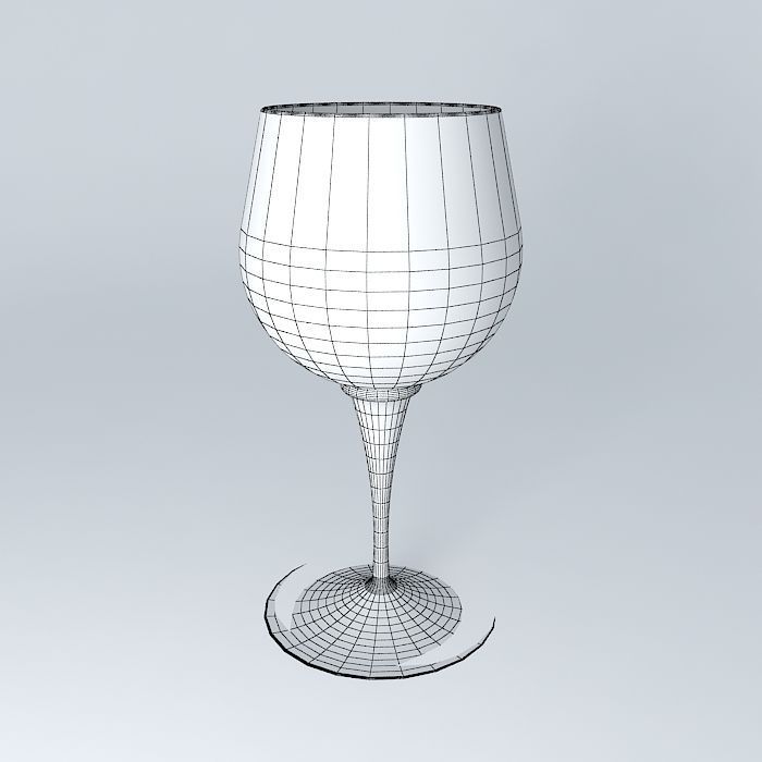 wineglass wine glass Free 3D model_4