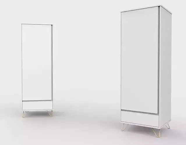 Elona Single Wardrobe 3D model