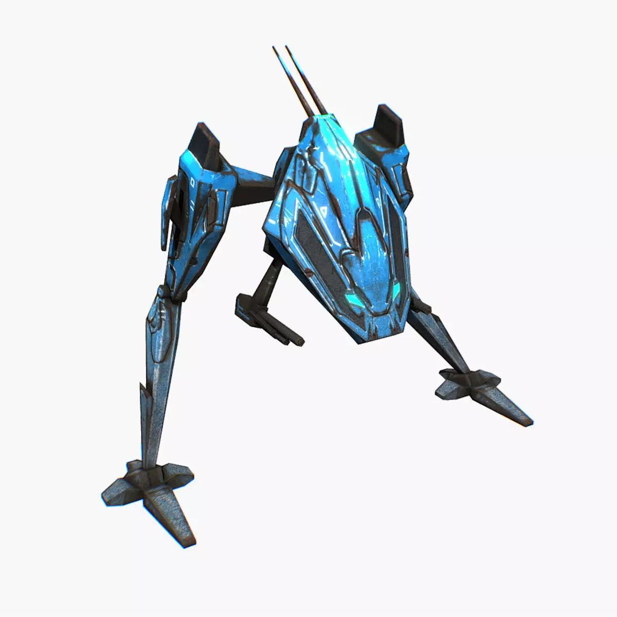 Animated Mech Walker 3D model