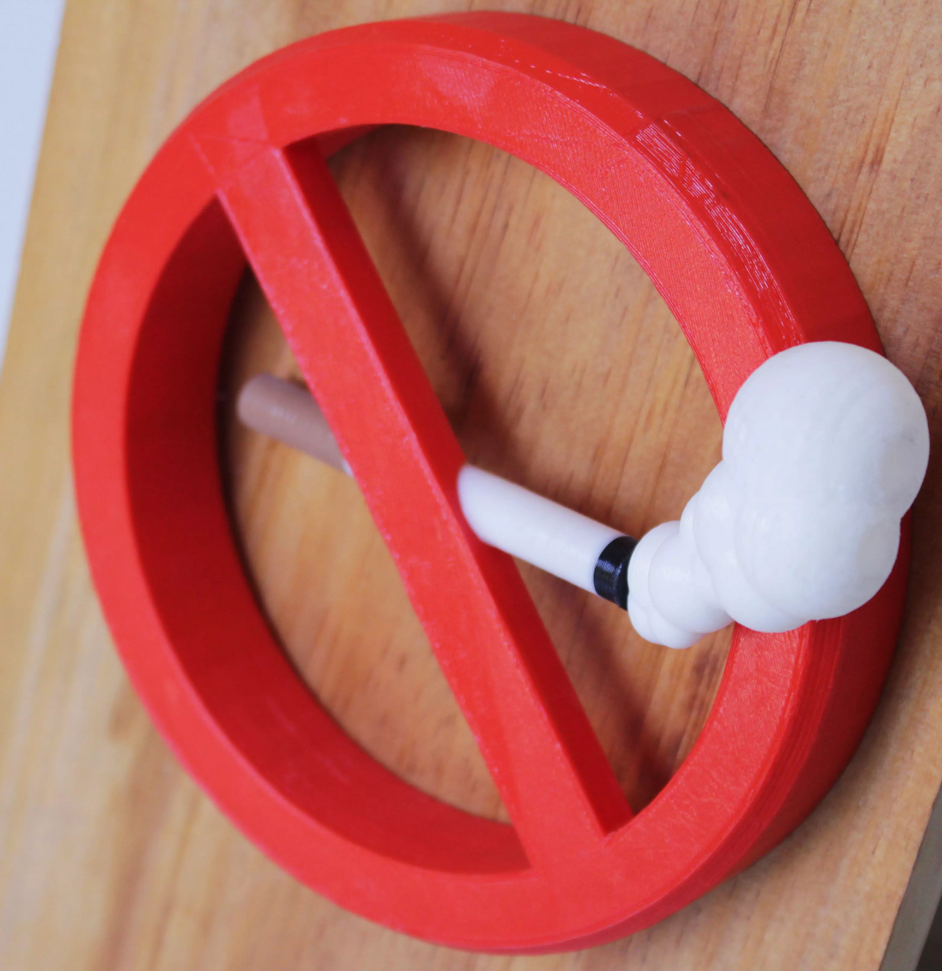3D Printed No Smoking Sign 3D print model_0
