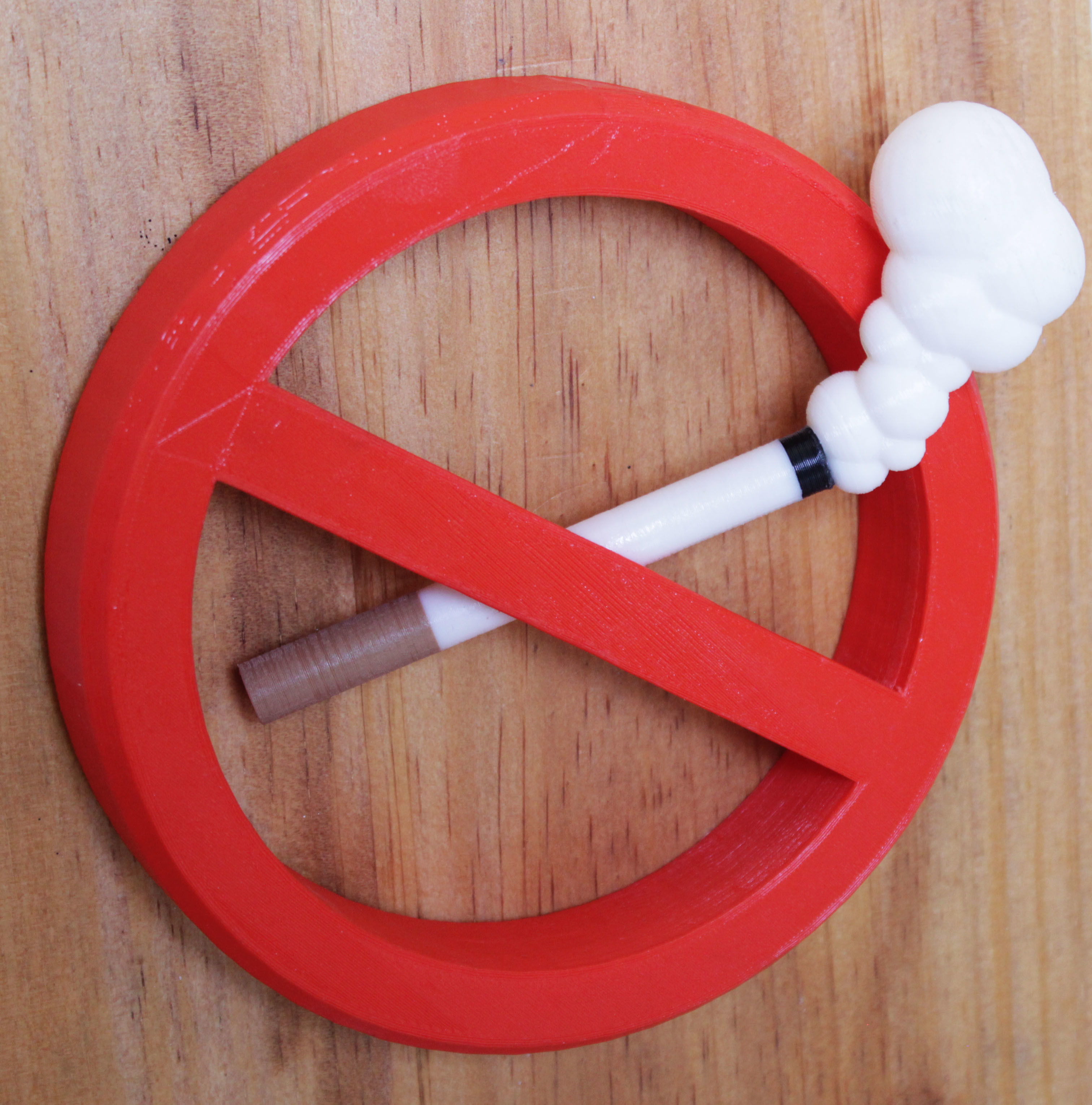 3D Printed No Smoking Sign 3D print model_1