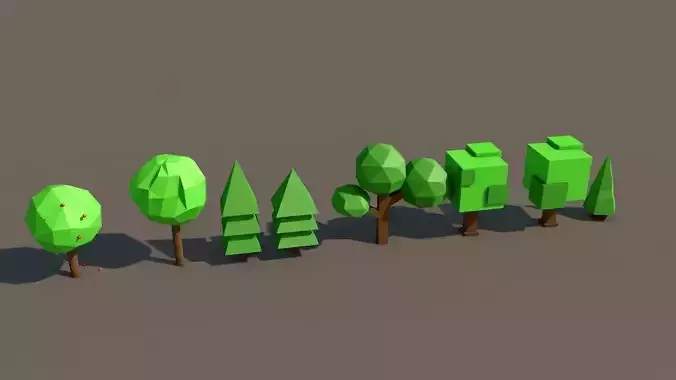 Trees pack 3D model 8