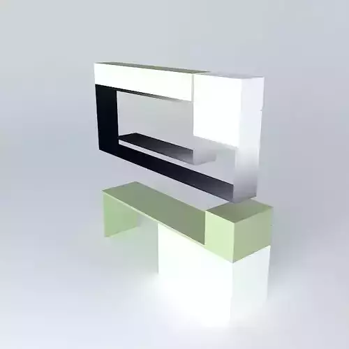 nursery bench with cubes