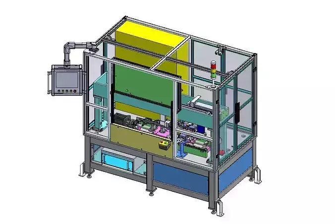 Automotive Seat Track Marriage andTest Station 3D model