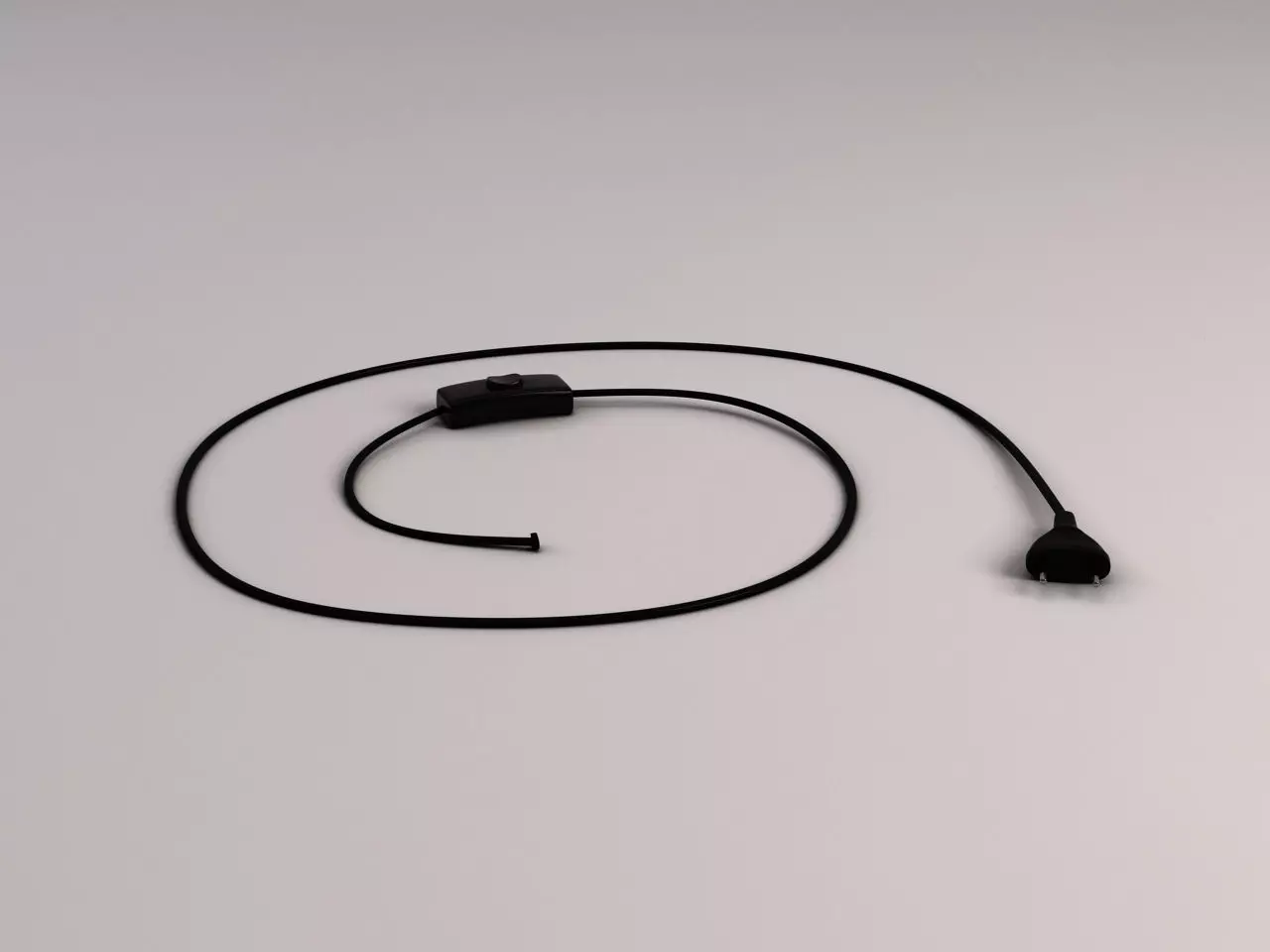 LAMPE CABLE---Rectangular switch Free 3D model
