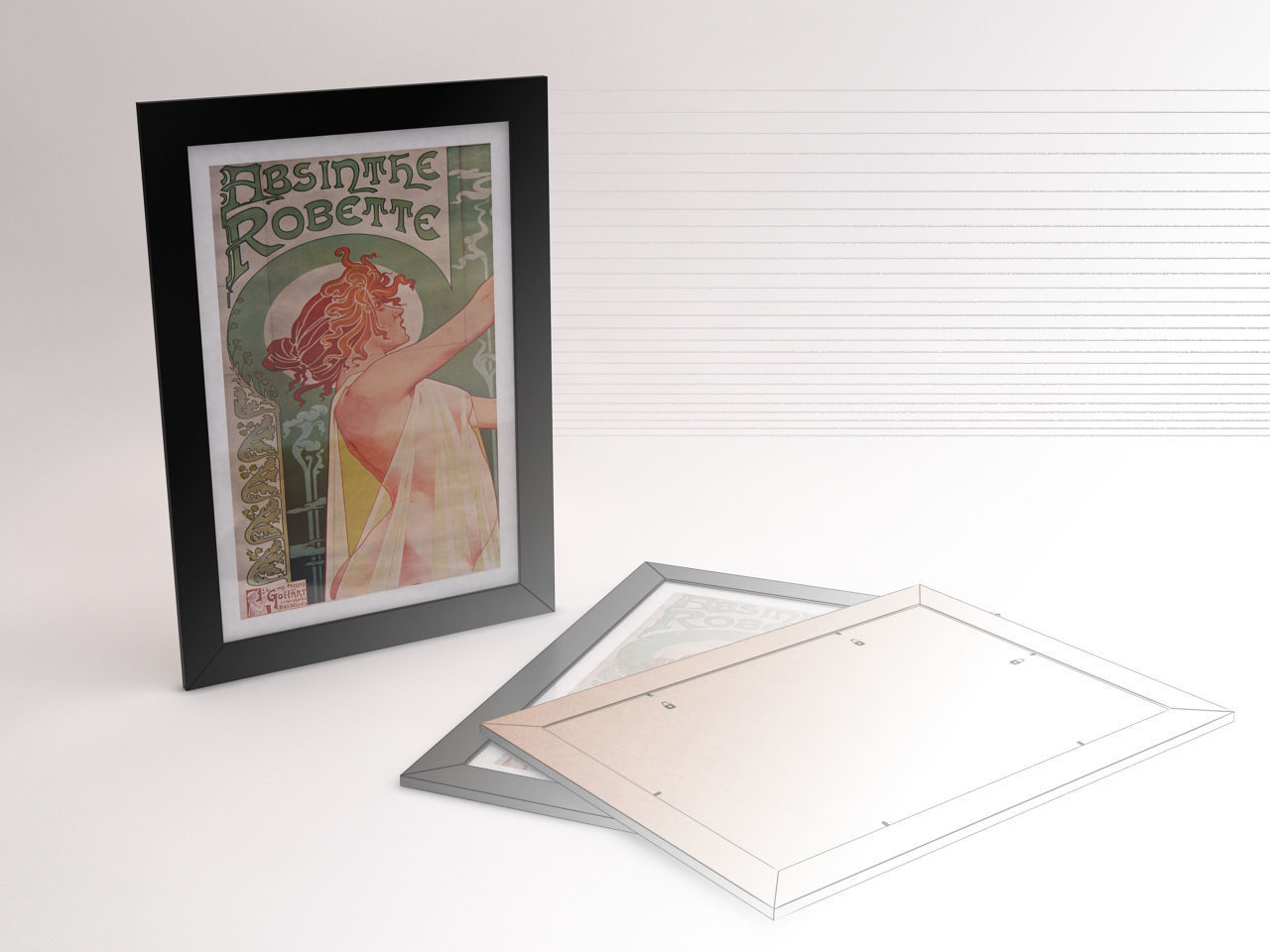 PHOTO FRAME---50x70 3D model_1