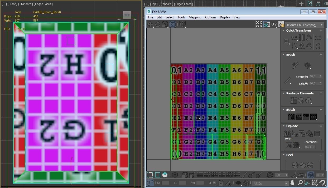 PHOTO FRAME---50x70 3D model_20