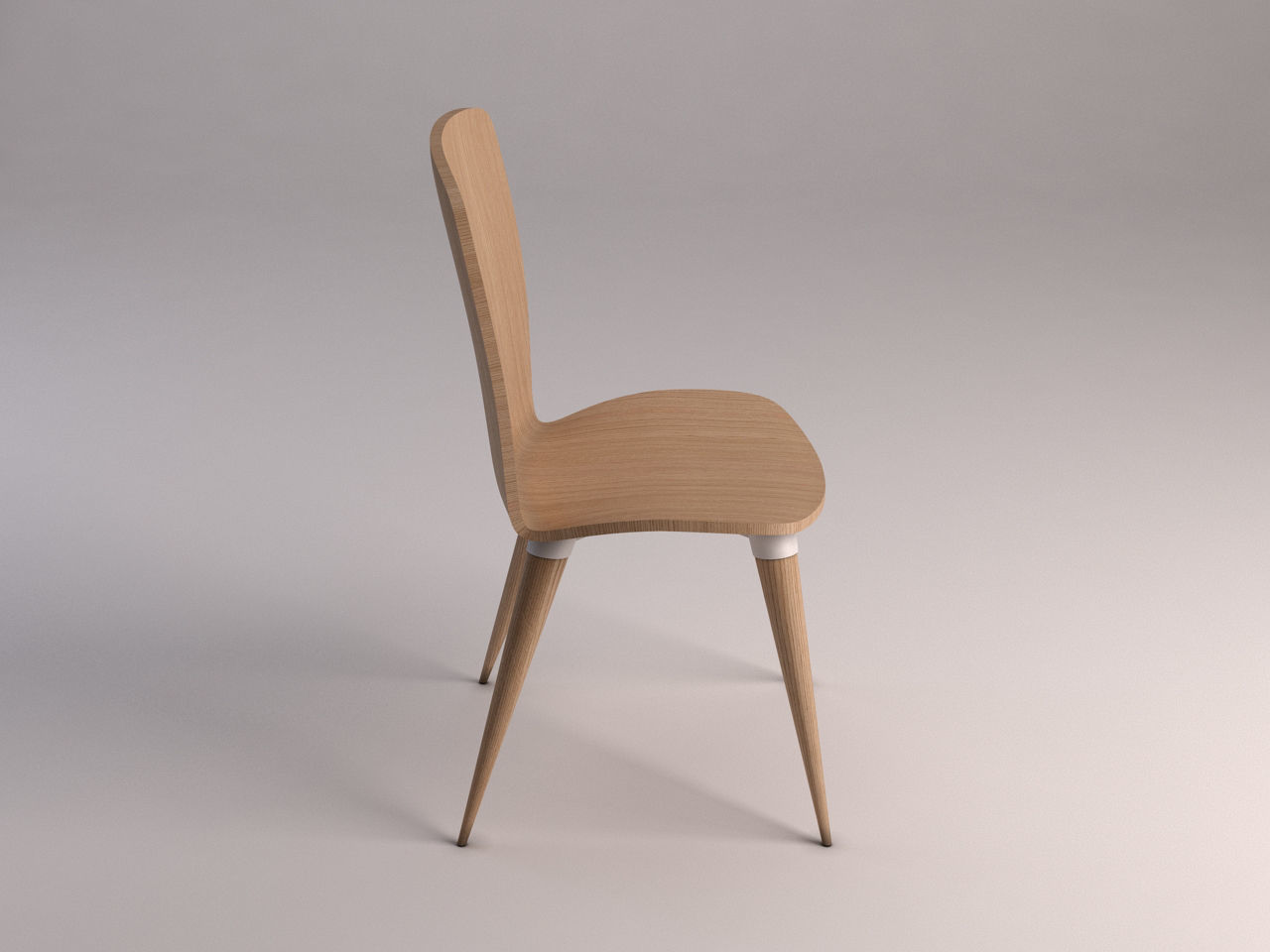 CHAIR---Wood and plastic 3D model_6