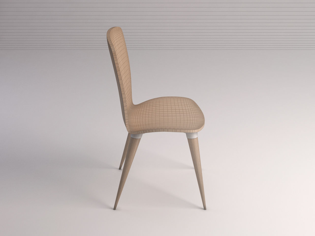 CHAIR---Wood and plastic 3D model_7