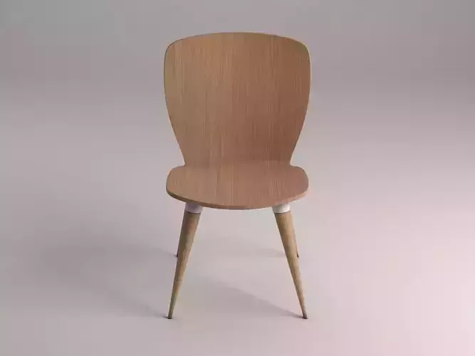CHAIR---Wood and plastic 3D model