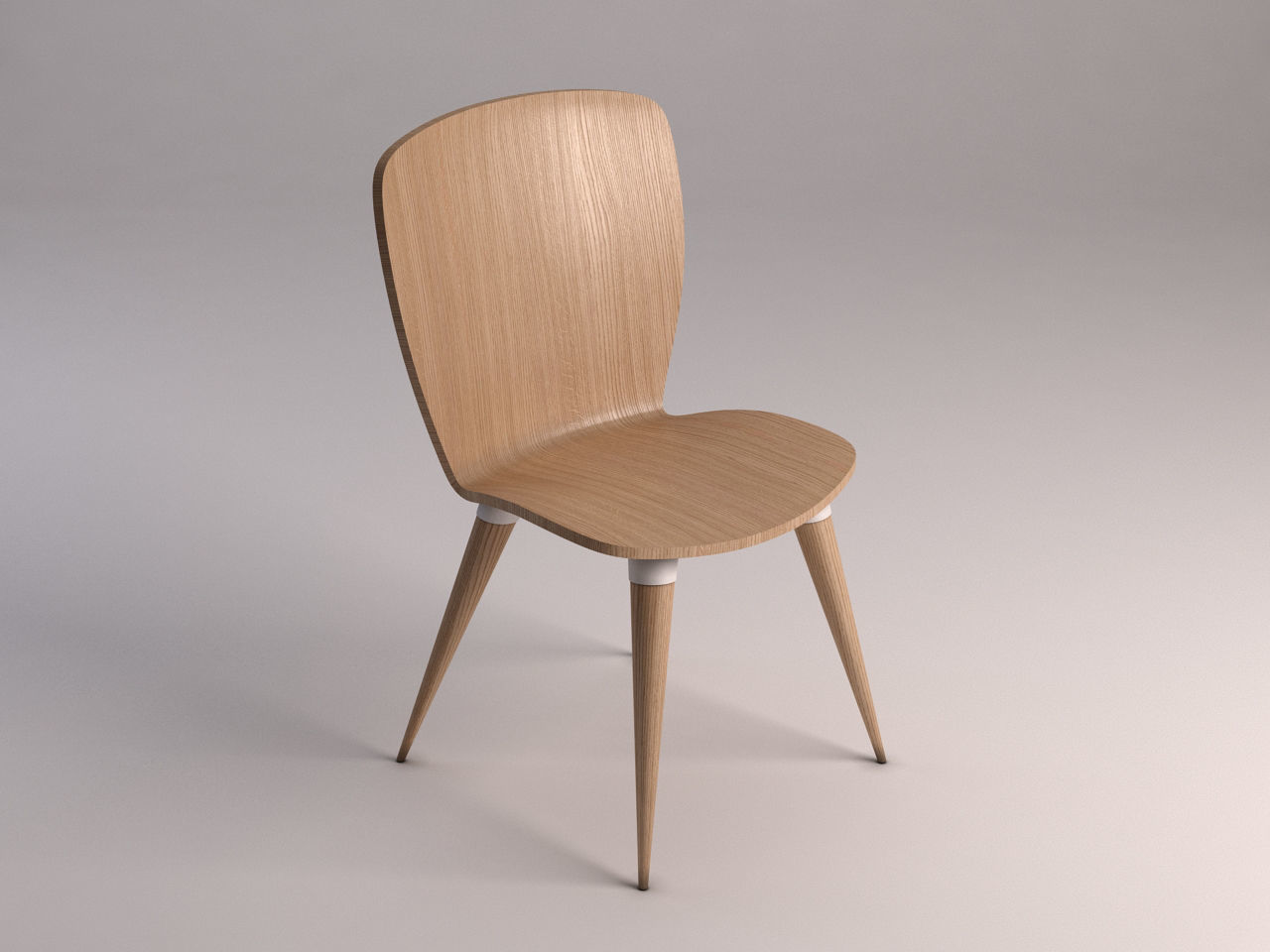 CHAIR---Wood and plastic 3D model_3
