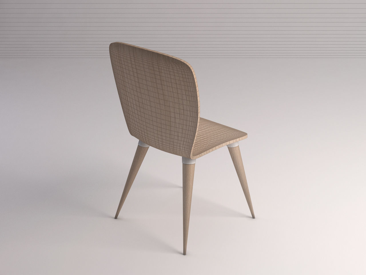 CHAIR---Wood and plastic 3D model_10