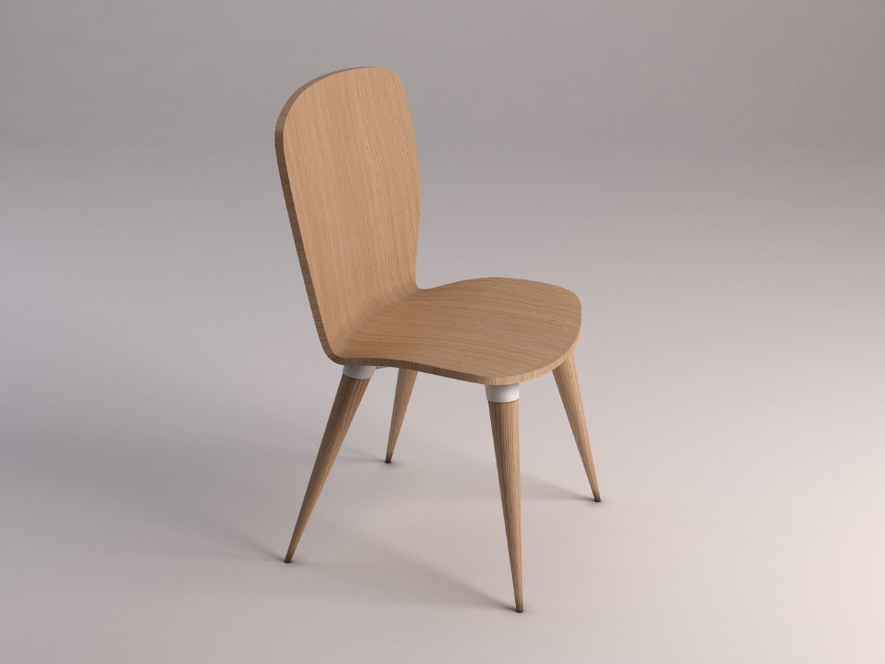 CHAIR---Wood and plastic 3D model_5