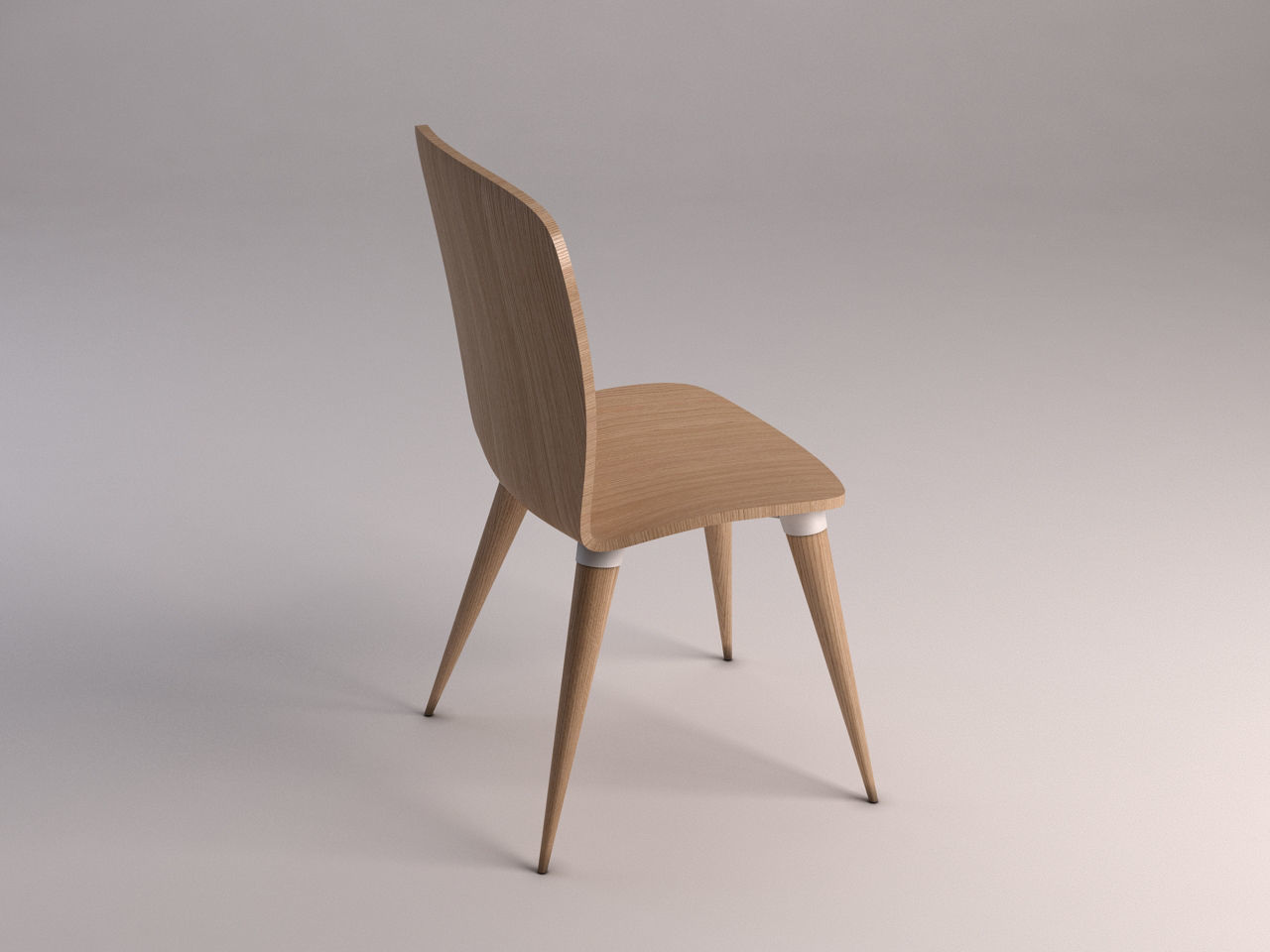 CHAIR---Wood and plastic 3D model_8