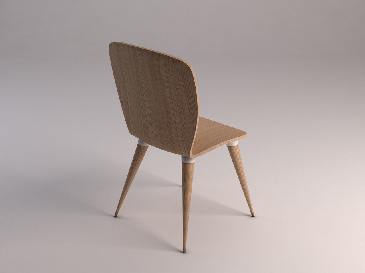 CHAIR---Wood and plastic 3D model_9