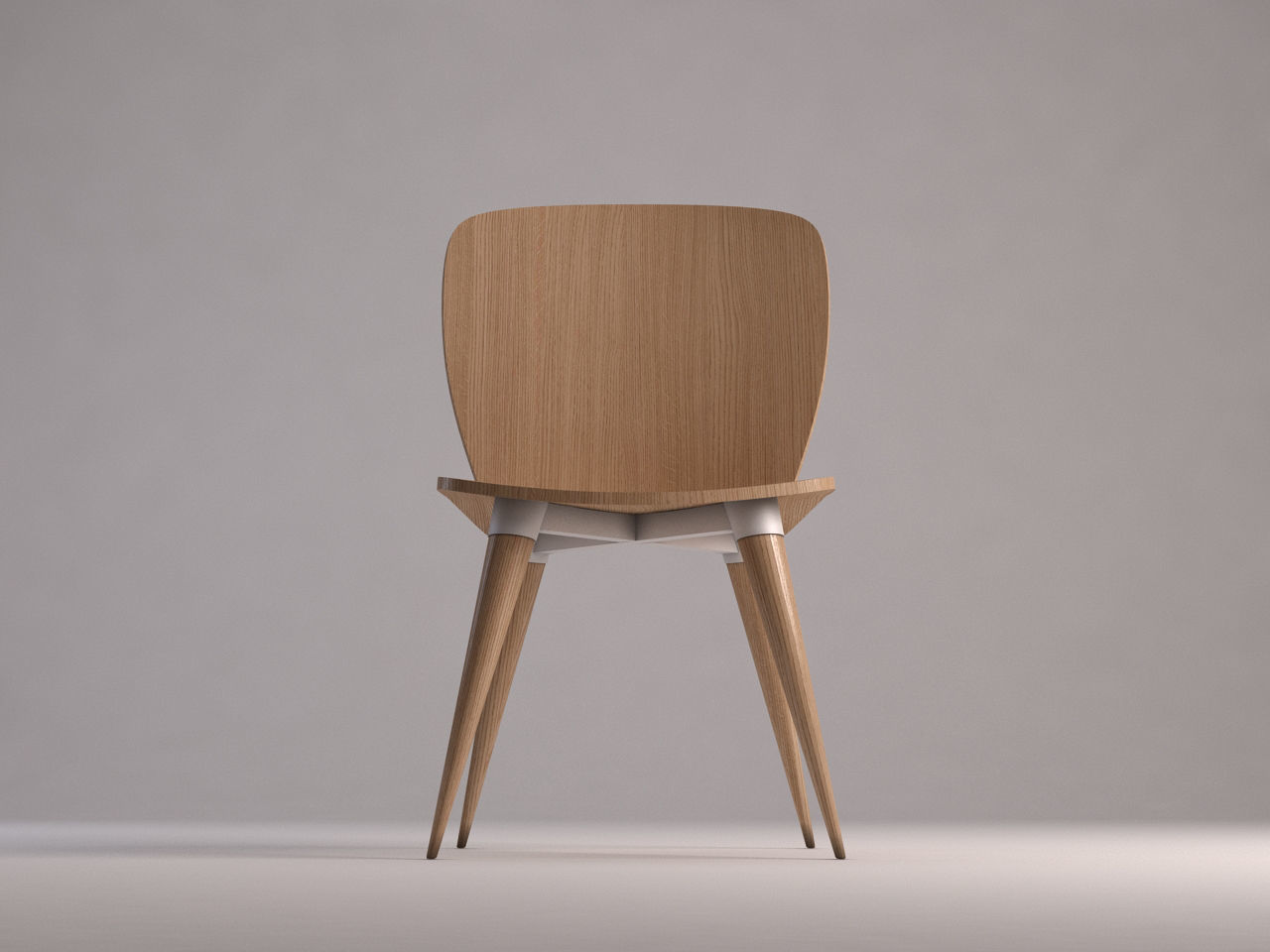 CHAIR---Wood and plastic 3D model_18