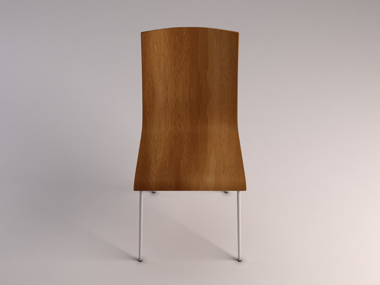 CHAIR---Wooden school chair 3D model_14