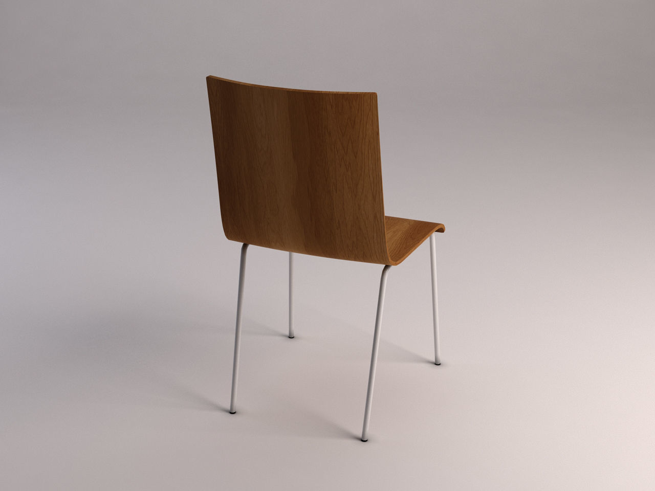 CHAIR---Wooden school chair 3D model_11