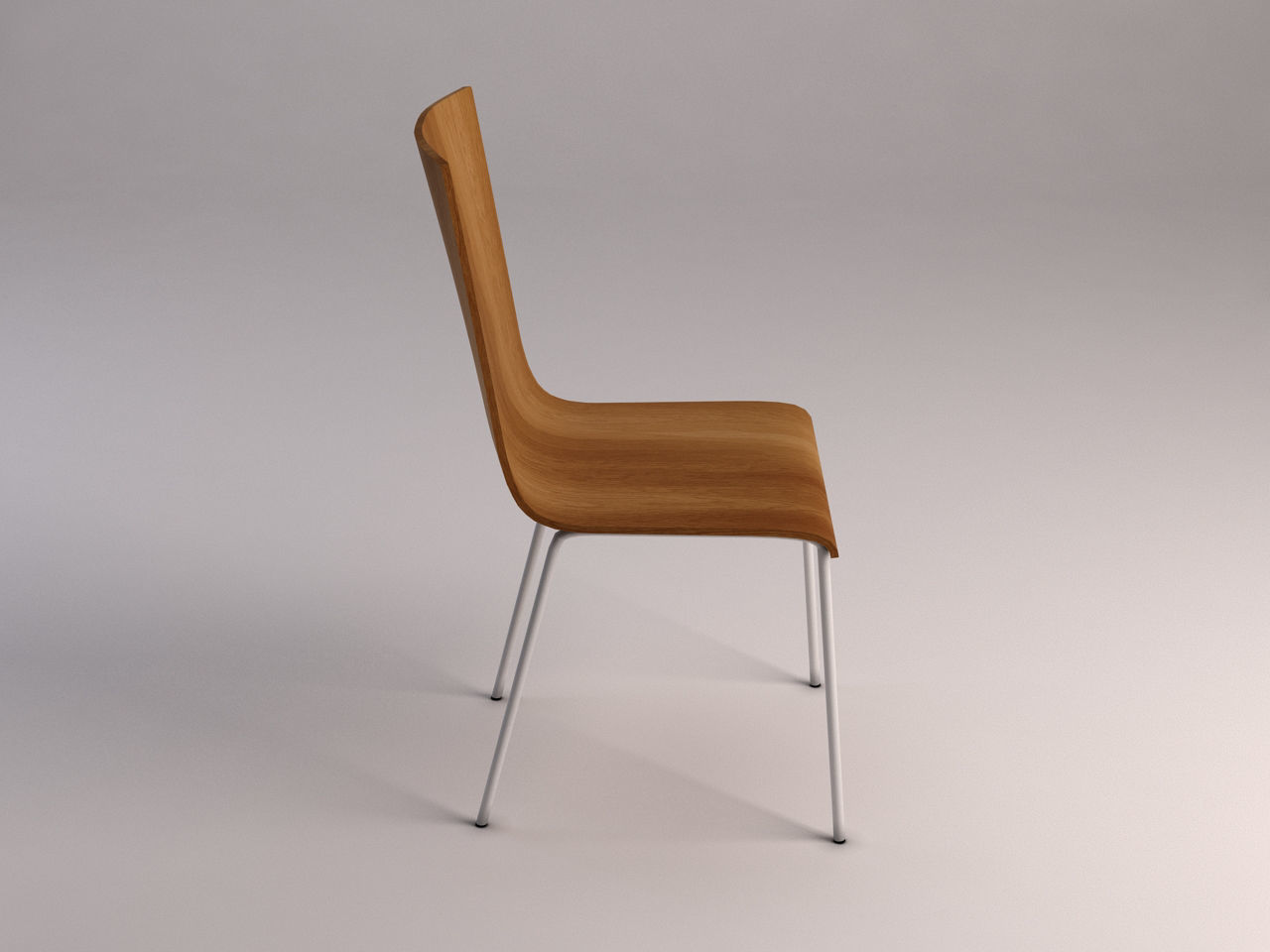 CHAIR---Wooden school chair 3D model_6