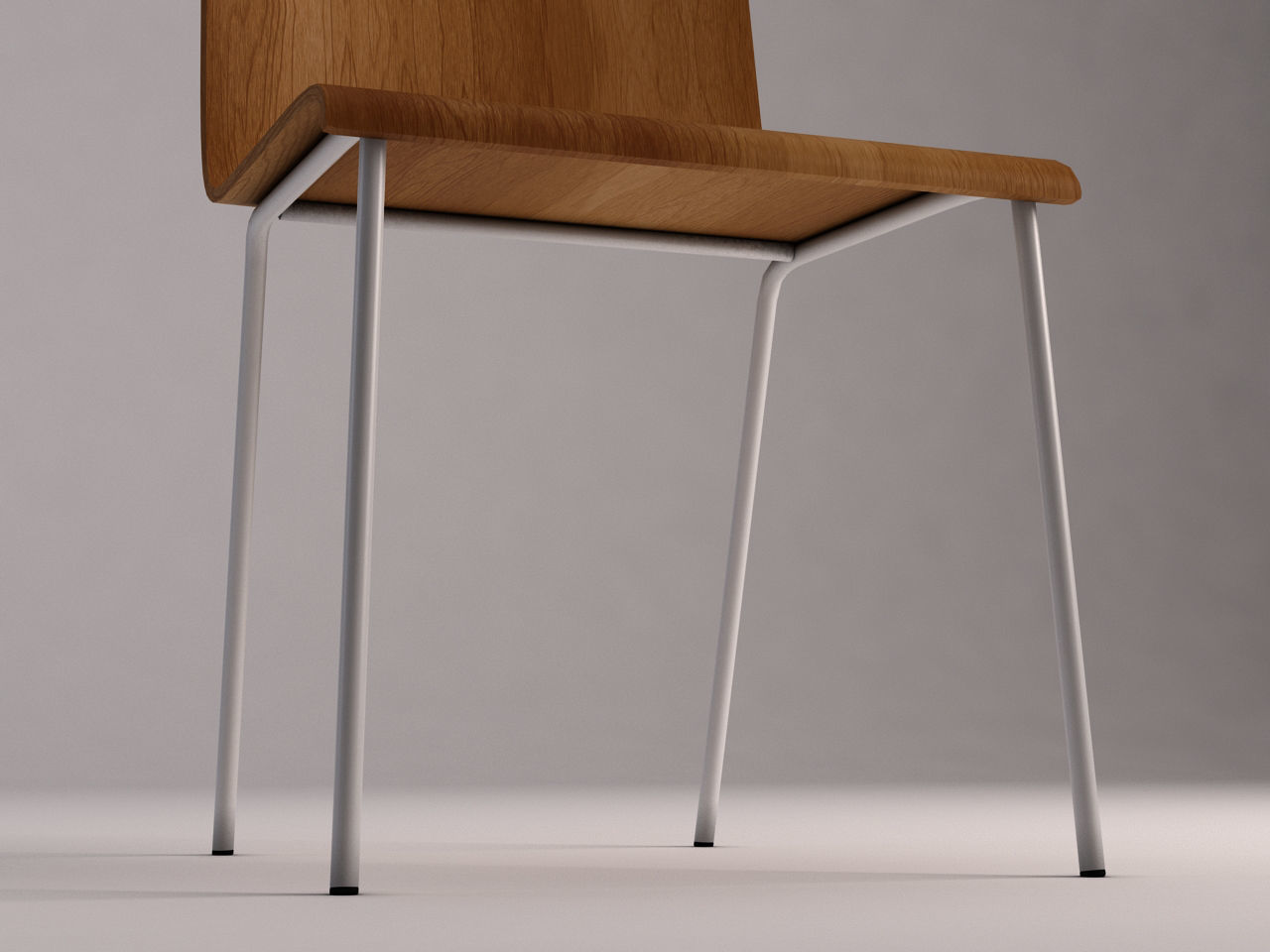CHAIR---Wooden school chair 3D model_20