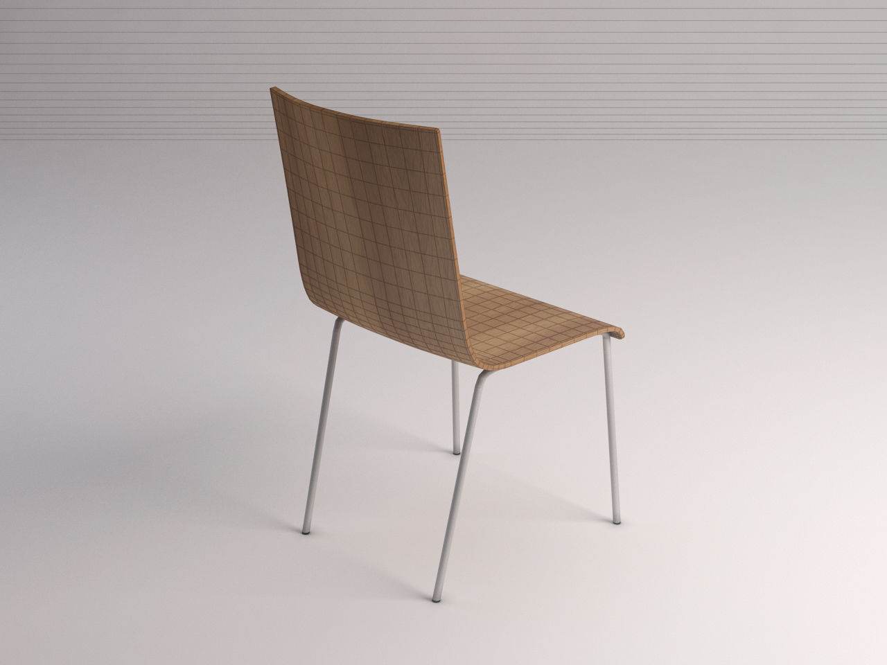 CHAIR---Wooden school chair 3D model_10