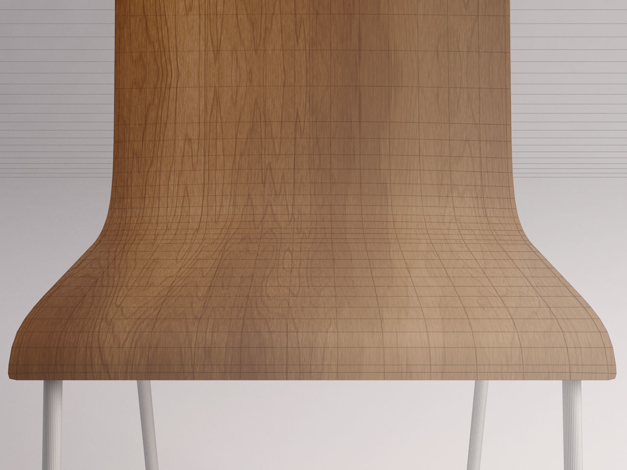CHAIR---Wooden school chair 3D model_17
