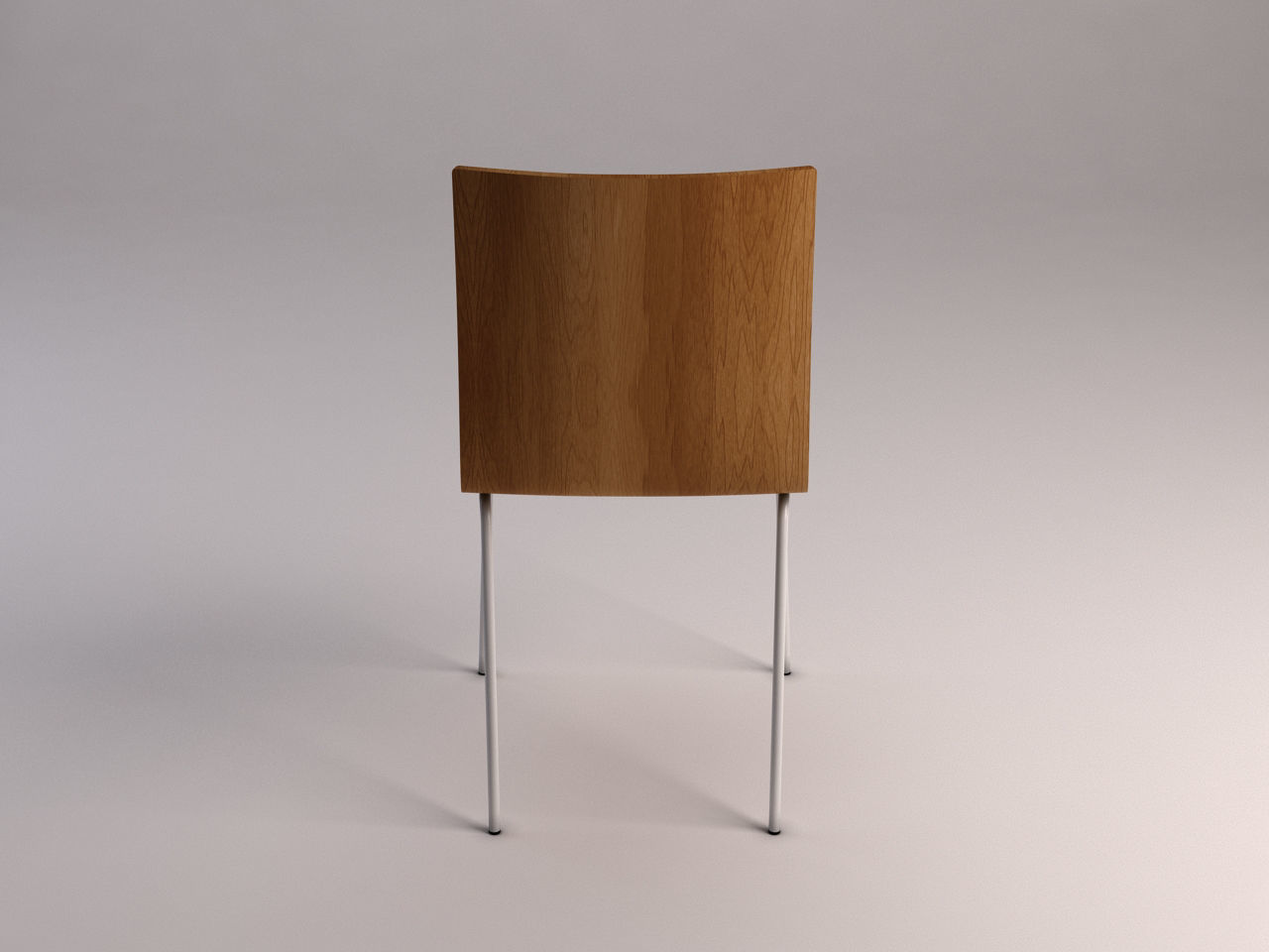 CHAIR---Wooden school chair 3D model_12