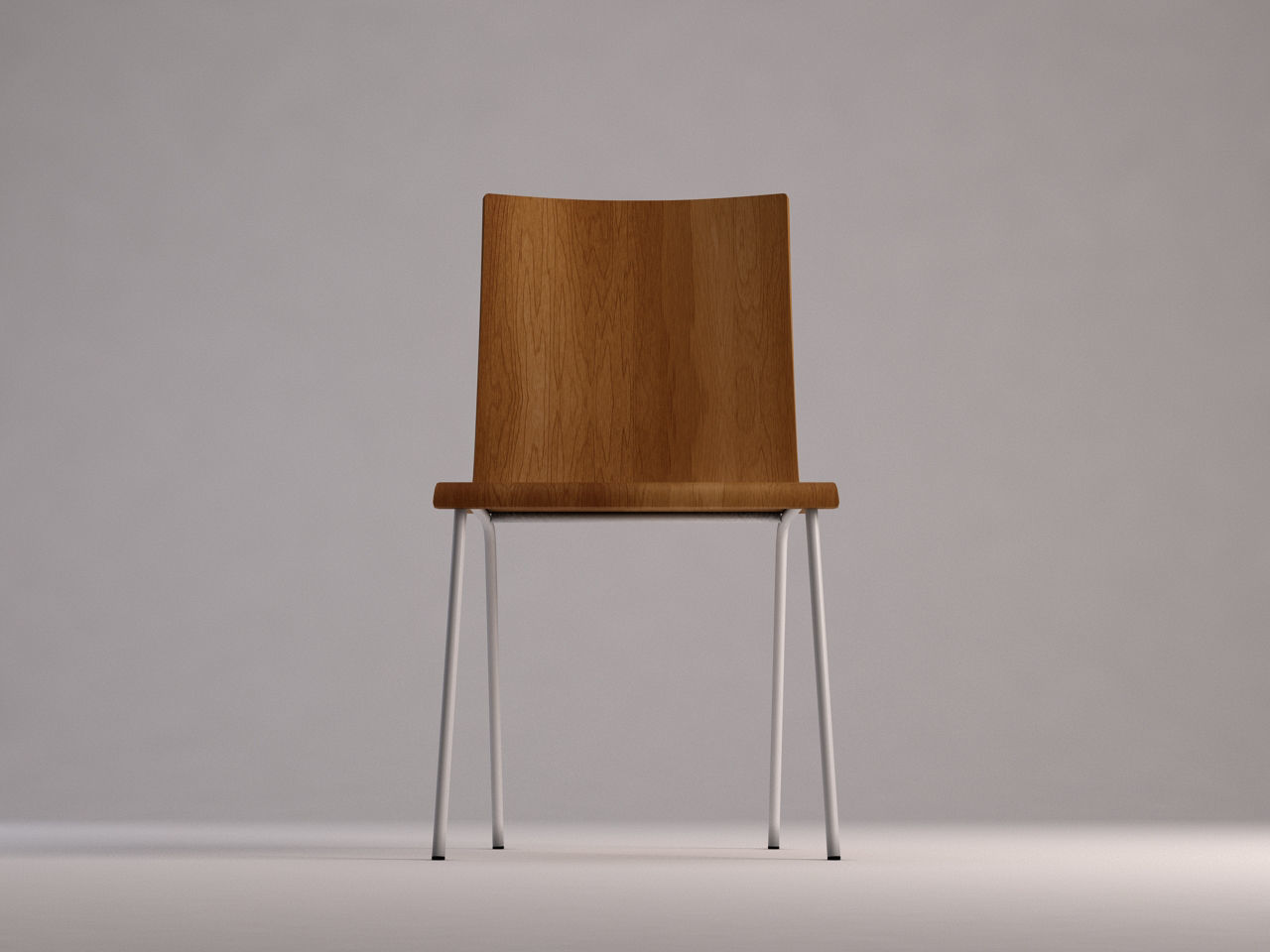 CHAIR---Wooden school chair 3D model_18