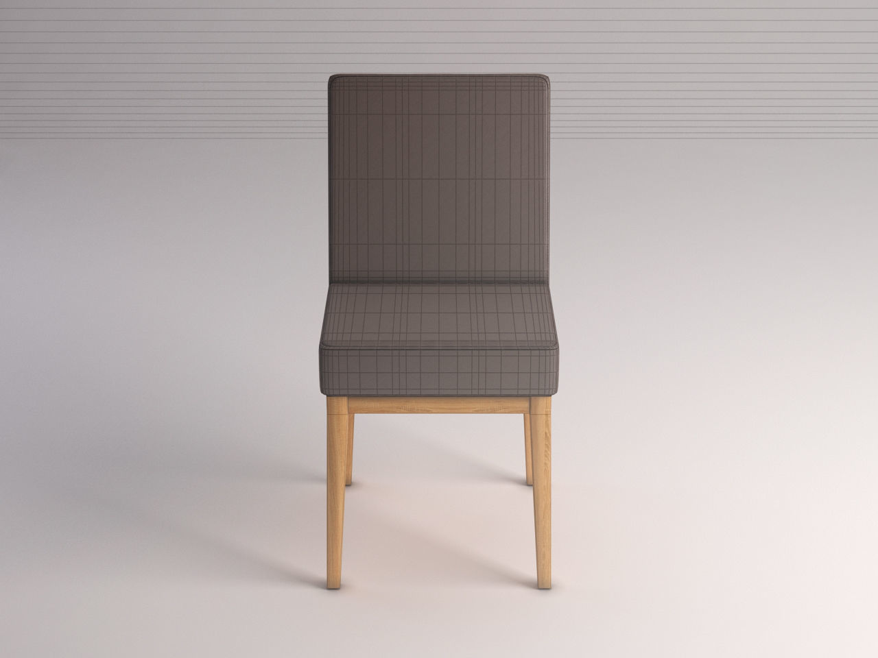 CHAIR---Wool and wood 3D model_1