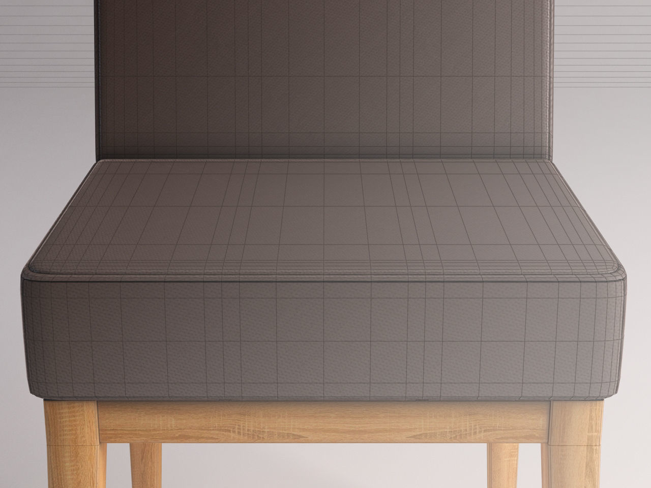 CHAIR---Wool and wood 3D model_17