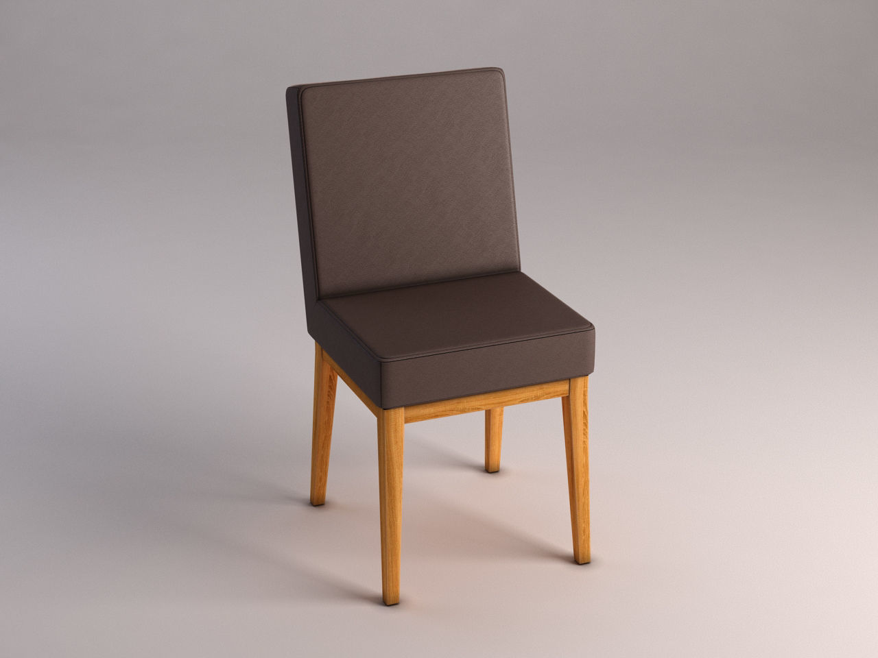 CHAIR---Wool and wood 3D model_2