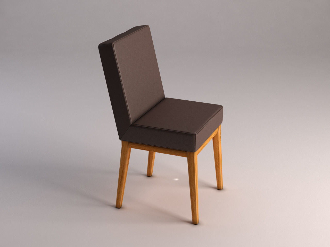 CHAIR---Wool and wood 3D model_5