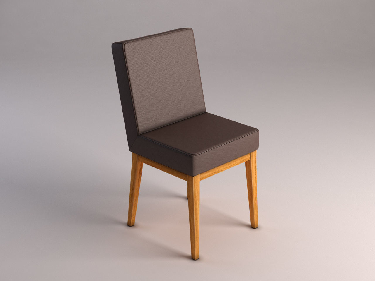 CHAIR---Wool and wood 3D model_3