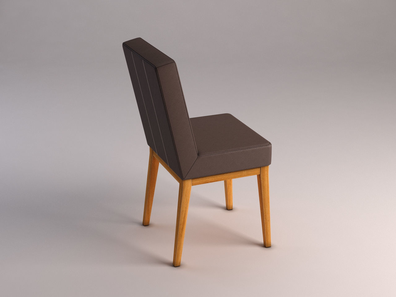 CHAIR---Wool and wood 3D model_8