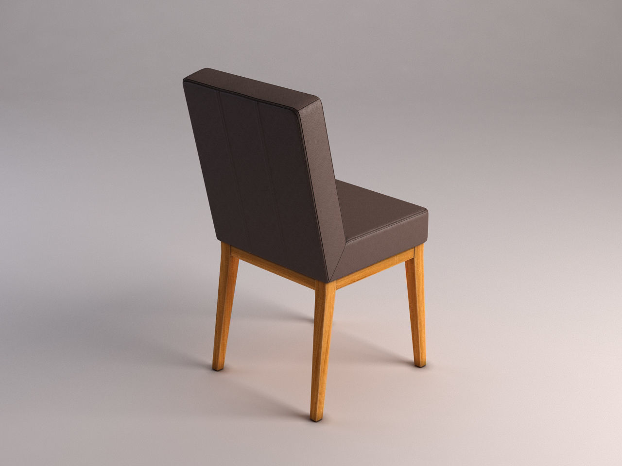 CHAIR---Wool and wood 3D model_9