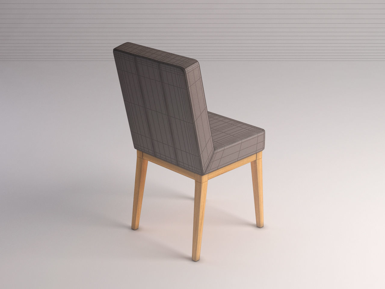 CHAIR---Wool and wood 3D model_10