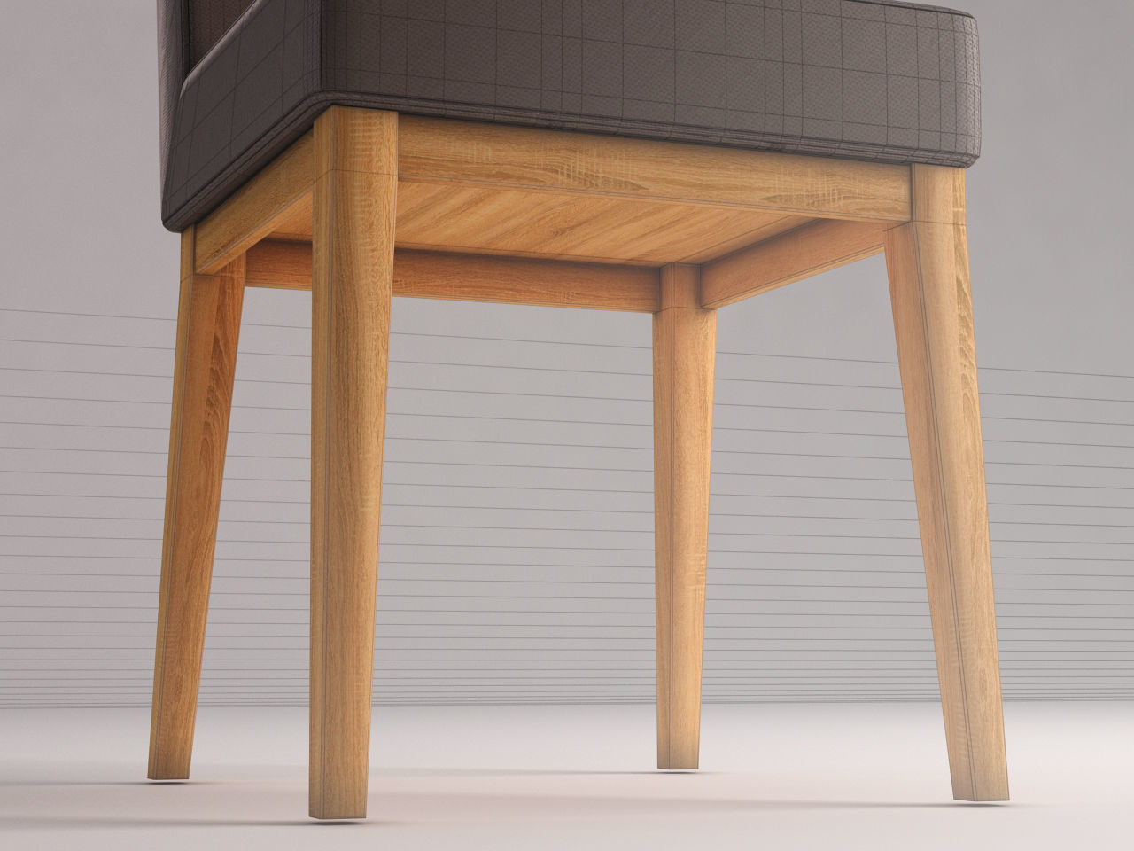 CHAIR---Wool and wood 3D model_20