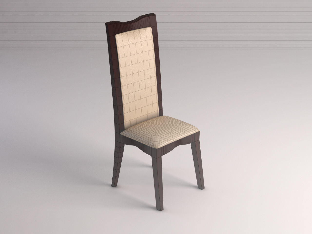 CHAIR---Long back and base leather 3D model_3