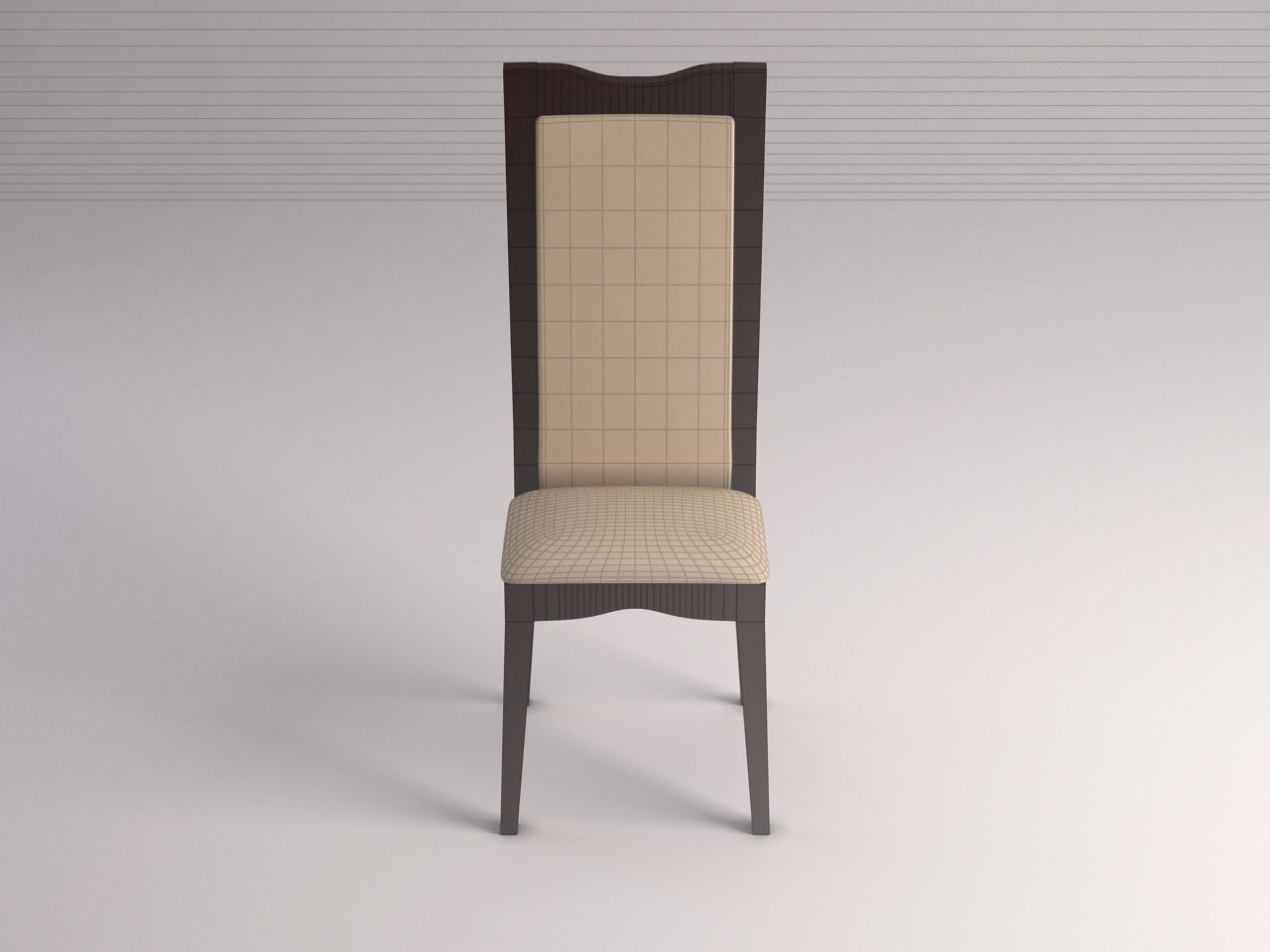 CHAIR---Long back and base leather 3D model_1